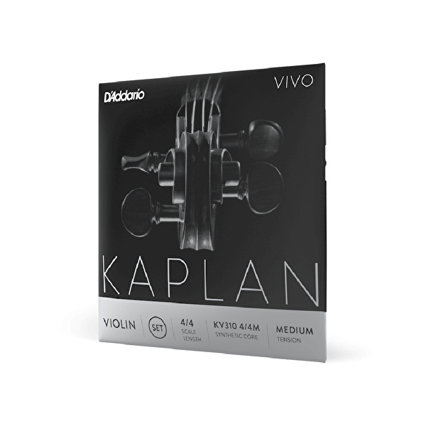 DADDARIO KV310 4/4M KAPLAN VIVO Keman Takım Tel - Medium Tension